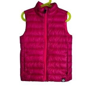 REI Co-op Down Insulated Puffer Vest in Raspberry Little Girl Small or 6/7 Years